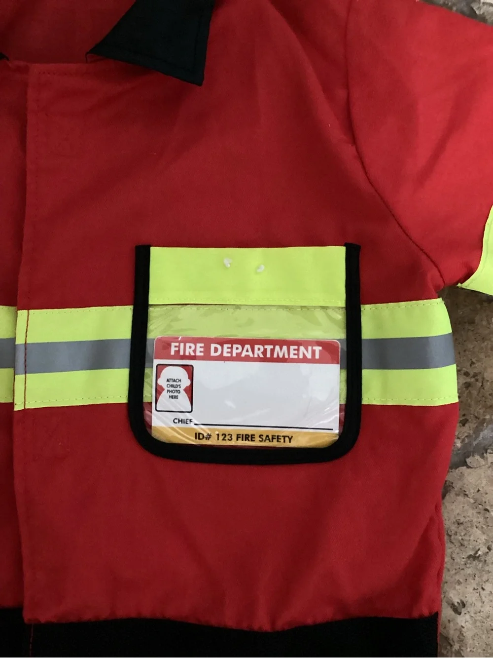 Melissa & Doug Fire Chief Firefighter Jacket DressUp Role Play Costume
